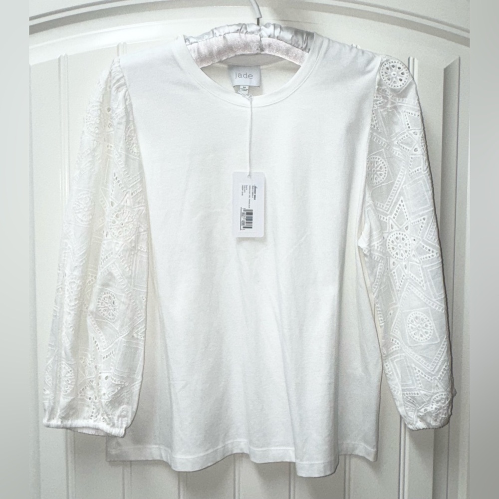 NEW NWT $160 WOMENS MEDIUM (bust 40”) CALME JOHNNY WAS NORA EAST TEE SHIRT